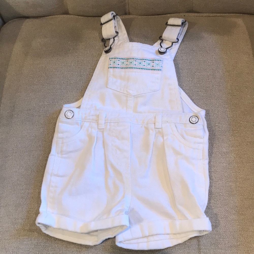 Cute white overalls